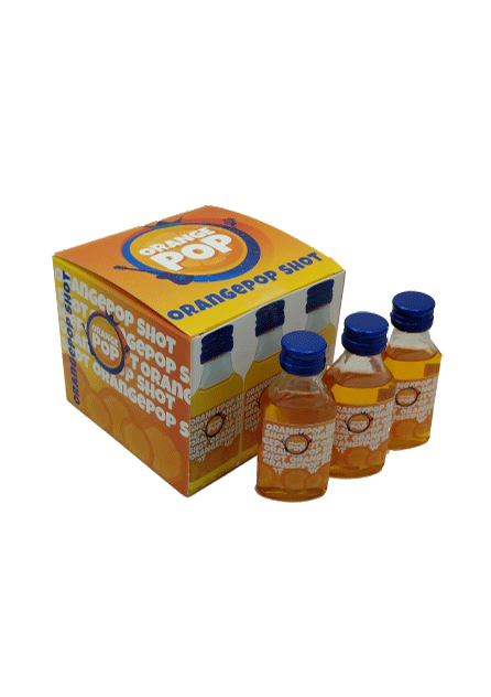 3 shotjes met een op een maat gemaakt doosje. Dat geheel in het thema van het shotje past